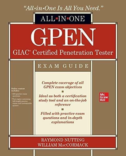 Gpen Giac Certified Pration Tester All-in-one..., De Nutting, Raym. Editorial Mcgraw Hill En Inglés