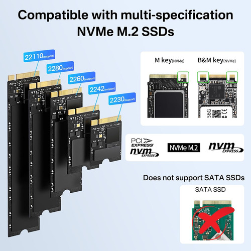 Duplicador Doble Bahia Clon Sin Conexion Usb A Nvme, M2 Ssd