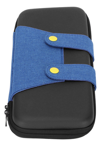 Funda De Juego Azul Con Doble Cremallera, Con Carcasa Rígida