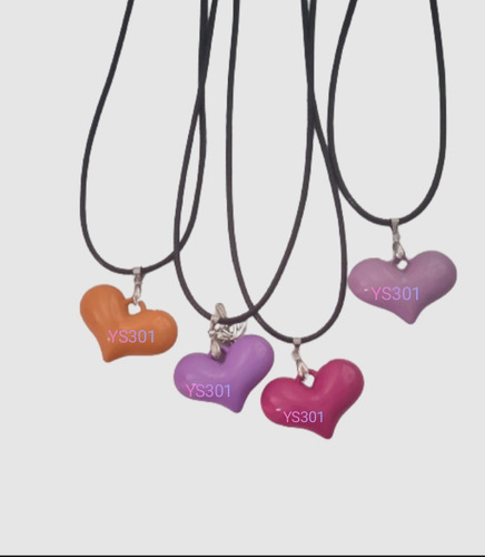 Collares, Cueritos, Corazón Acrílico, Día De Las Madres, Reg