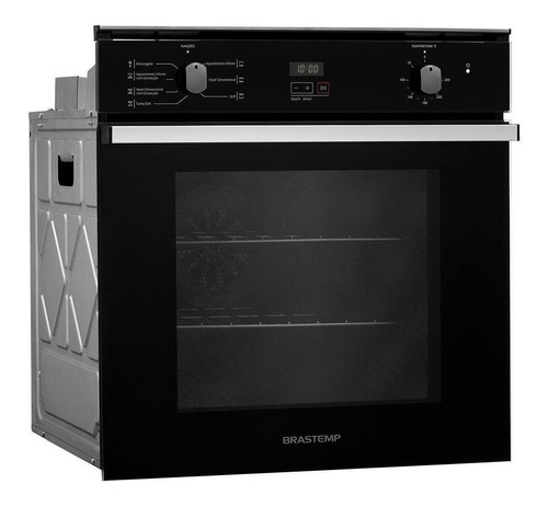 Forno De Embutir Elétrico Brastemp 84 Litros Preto Com Conve 220V