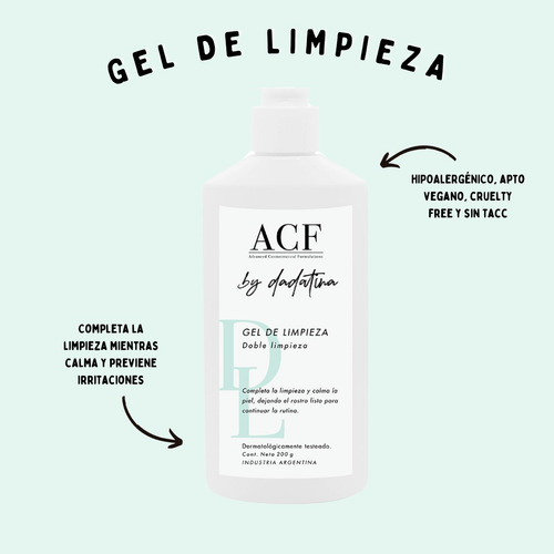 Kit Rutina Facial Los 3 Pasos Acf By Dadatina