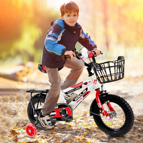 Bicicleta Infantil Roja De 16 Pulgadas Con Casco Incluido Color Rojo Tamaño Del Cuadro 16