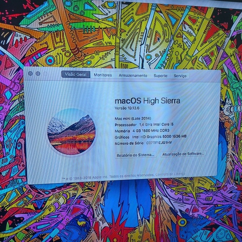 Mac Mini 2014 I5 1.4ghz 4gb Ram 500gb Hdd (ñ Macbook Pro)