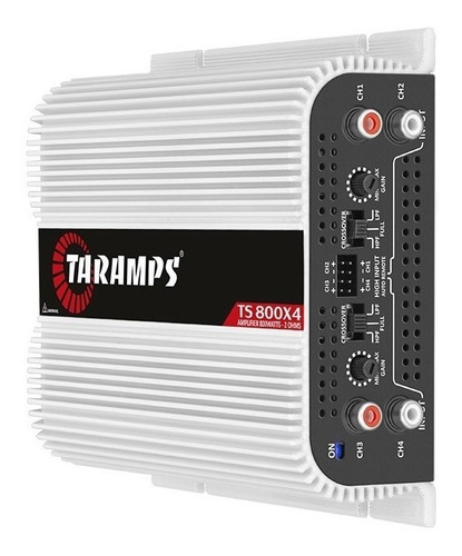 Modulo Taramps Amplificador Som 800w 4 Canais 2 Ohms Ts800x4 Cor Branco