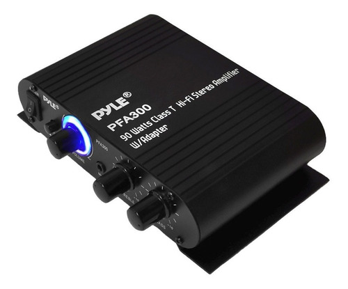 Pyle Mini Amplificador Potencia Pfa300 2 Canales 90 Watts