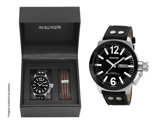 Relógio Magnum Masculino Military Ma31533c Original + Brinde