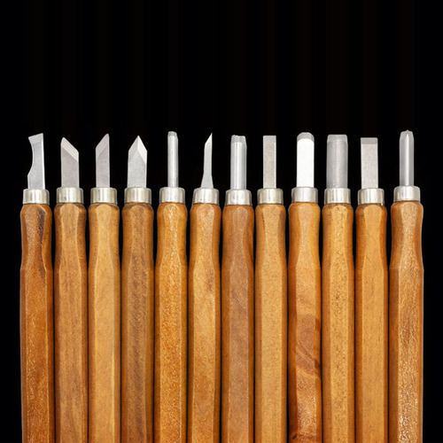 Cincel Para Tallar Madera, Mango De Madera, Cuchilla De Acer
