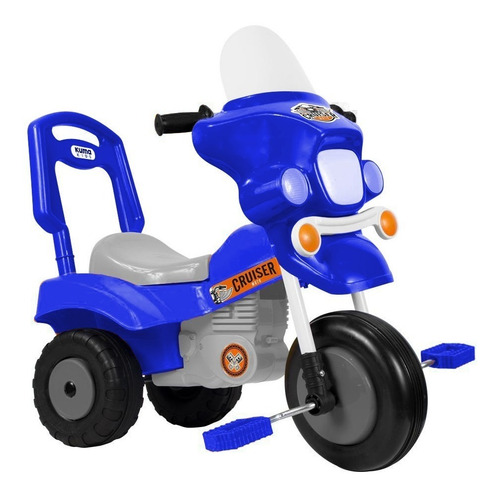 Triciclo Infantil Moto Caño De Acero Con Baul Policia Oferta