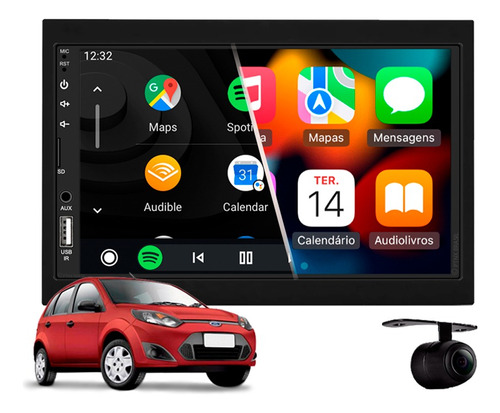 Central Multimidia Mp5 Apple Carplay Ford Fiesta 2007 2008