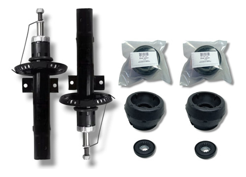 Kit 2 Amortiguadores Delanteros Gas + Bases Vw Gol 2011-2012