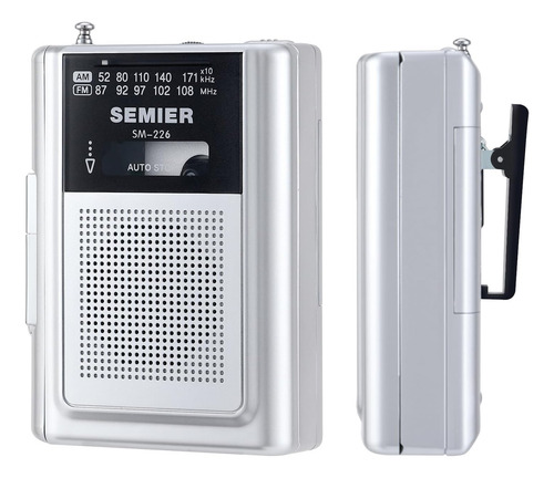 Reproductor De Cintas Portátil Retro Con Radio Am/fm Blanco
