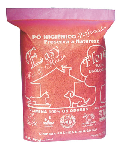 Eliminador De Odores Em Pó Easy Pet Para Areia Floral - 1kg