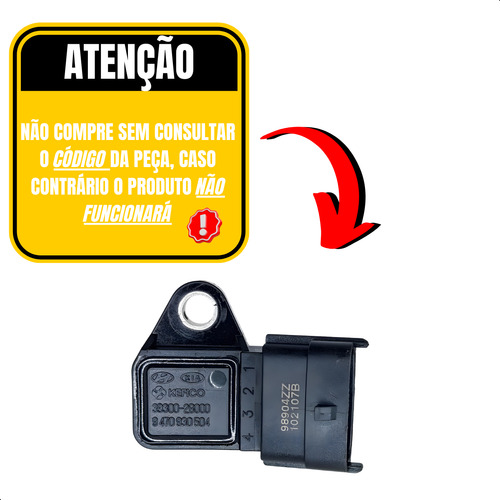 Sensor Pressão Map Hyundai Ix35 2.0 16v Theta Ii 2012 A 2016