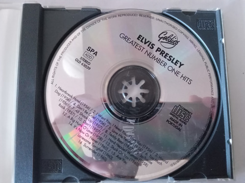 Cd Elvis Presley/ Greatest Number One Hits (Usado)