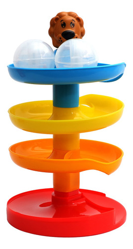Brinquedo Ball Drop Tower De 4 Camadas Brinquedo Empilhado Cor Colorido