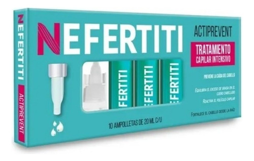Ampolletas Actiprevent Nefertiti Tratamiento Anticaída 10pz
