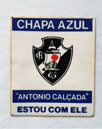 Adesivo Divulgação Campanha Calçada Eleição Vasco 1991