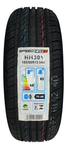 Kit 04 Pneus 185/60r15 Speedmax 84h Hh301 Onix Agile +brinde