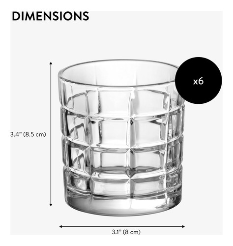 Juego De Gafas De Whisky A La Antigua Y Vaso De Vidrio De Wh