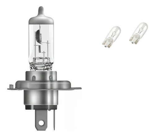 Uma Lâmpada Osram H4 + Par Pingo Osram T10 2825
