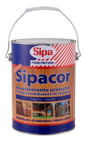 Sipacor Base Solvente Protecor Para Madera Gl 6 Colores