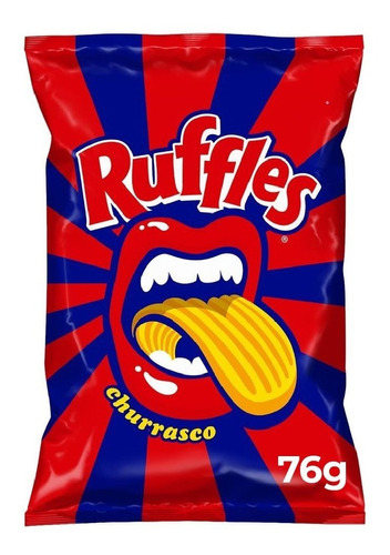 Batata Frita Ondulada Ruffles Churrasco 76g Elma Chips