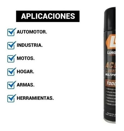 Lubricante Multiproposito En Aerosol 415cc Multiuso Lusqtoff