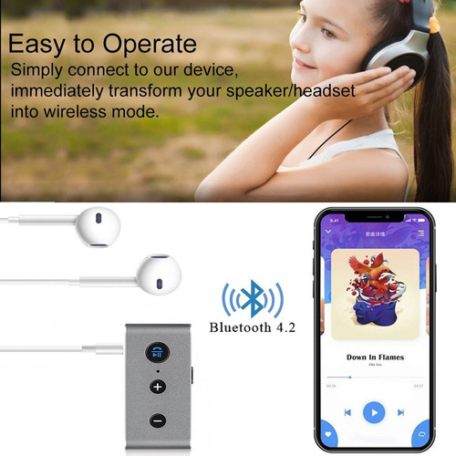 Sem Fio Bluetooth 4.2 Receptor Áudio Adc Cor Do Sistema: Cin