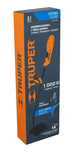 Desbrozadora Y Orilladora Eléctrica 1000 W C/ Extensión 12 M