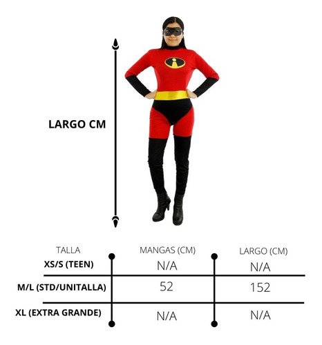 Imagen 2 de 10 de Disfraz Elastic Girl