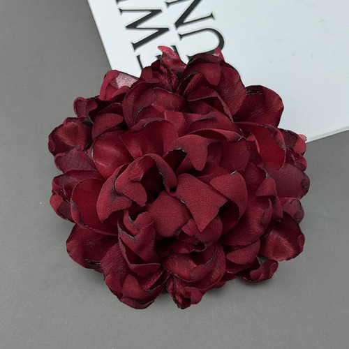 2 Broche De Flores Para Mujer, Pinza Para El Pelo Rojo