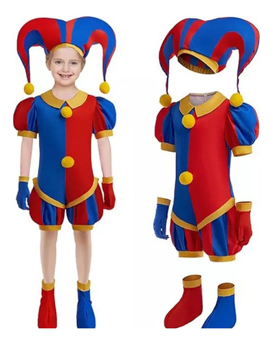 El Mágico Traje De Circo Digital Pomni Para Niños De Hallowe