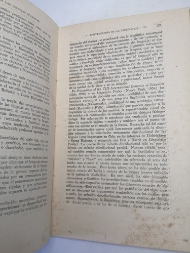 Epistemología De Las Ciencias Humanas - Jean Piaget (Usado)