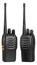 Comprar 2 Pcs Radios Walkie Talkie Recargable, Con Manos Libres Bandas de frecuencia UHF Color Negro