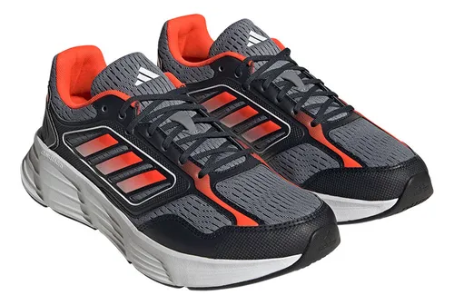 Tenis Running adidas Galaxy Star - Gris-naranja