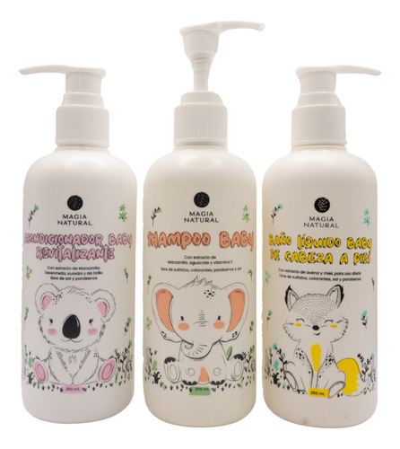 Kit Shampoo Baby Magia Natural - mL a $66