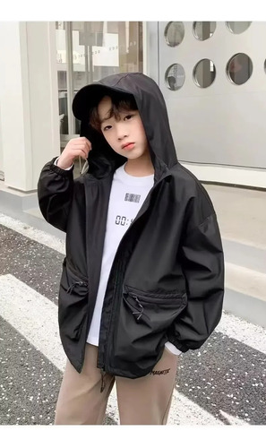 Chaqueta Casual Con Capucha Para Niños, Ropa De Abrigo Para