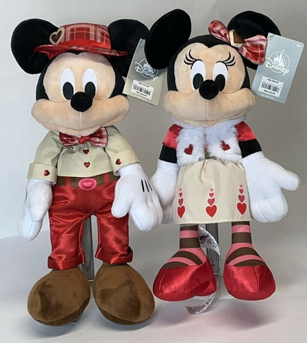 Pareja Peluches Mickey Minnie Mouse 45cm Disney Store