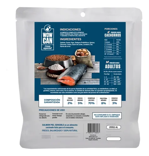 Wow Can Piel Sensible 2.4 Kg
