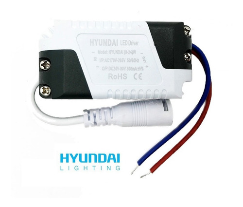 Imagen 2 de 2 de Driver Led 8w - 24w 240ma Foco Panel Transformador Hyundai