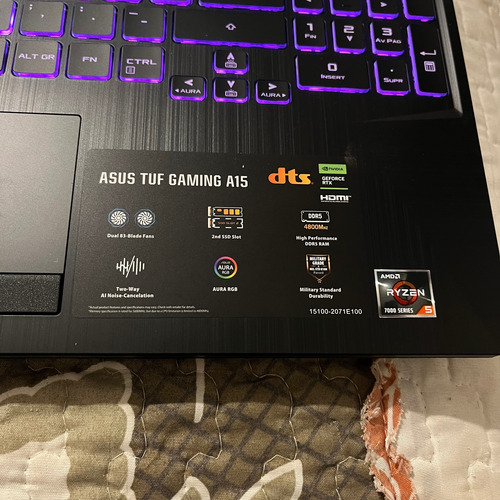 Notebook Asus Tuf Gaming A15 R5 8gb 512gb 2050 (Usado)