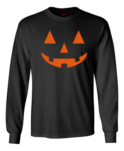 Camiseta De Manga Larga Jack O Lantern Pumpkin Para Hallowee