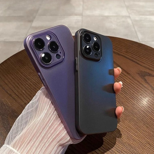 Funda Ultrafina Esmerilada De 0,8 Mm Para iPhone XR Xs Max 11 12 13 14 15 16 Pro Max Case 14 15 16 Plus Funda Capa