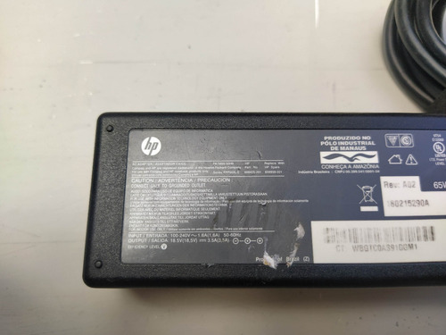 Fonte Carregador Para Notebook Hp - 18.5v 3.5a - 65w
