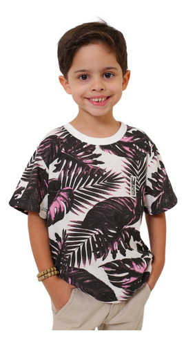 Camiseta Infantil Estampada Cancun