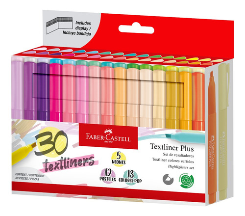 Set De Destacadores Faber Castell Textliner Plus X 30