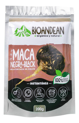 Maca Negra Gelatinizada - Bioandean X 250 Gr