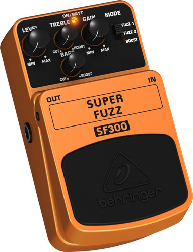 Pedal de efeito Behringer Super Fuzz SF300 laranja