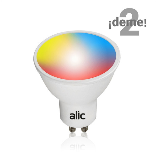 Lampara Dicro Gu10 Inteligente Smart Rgb Wifi-bluetooth X2u. Color de la luz RBG